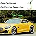 Car Sprout Topper 3D Cute Car Sticker Decal，Waterproof Moving Grass Bean Sprout Green Leaf Dances in Wind, Spot Your Car, Also for Mailbox,Garden, Home, Dog House Decoration