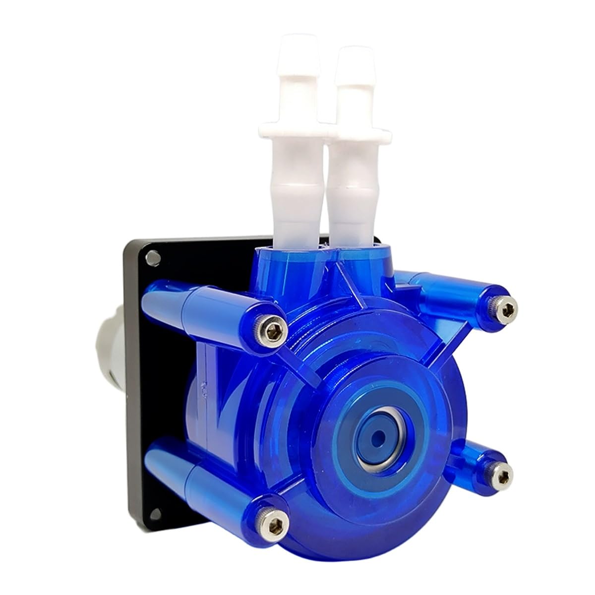Peristaltic Pump, Dual-Channel Peristaltic Pump 12V/24V DC - 0.32GPH (800ml/min) Precision Dosing System Reef Aquarium & Biotech Labs(OneColor)