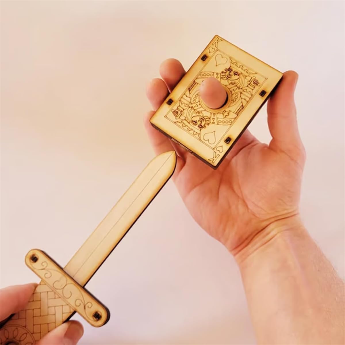 Coffret De Magie En Bois Fait à La Main, Boîte à Crayons Magique, Tour