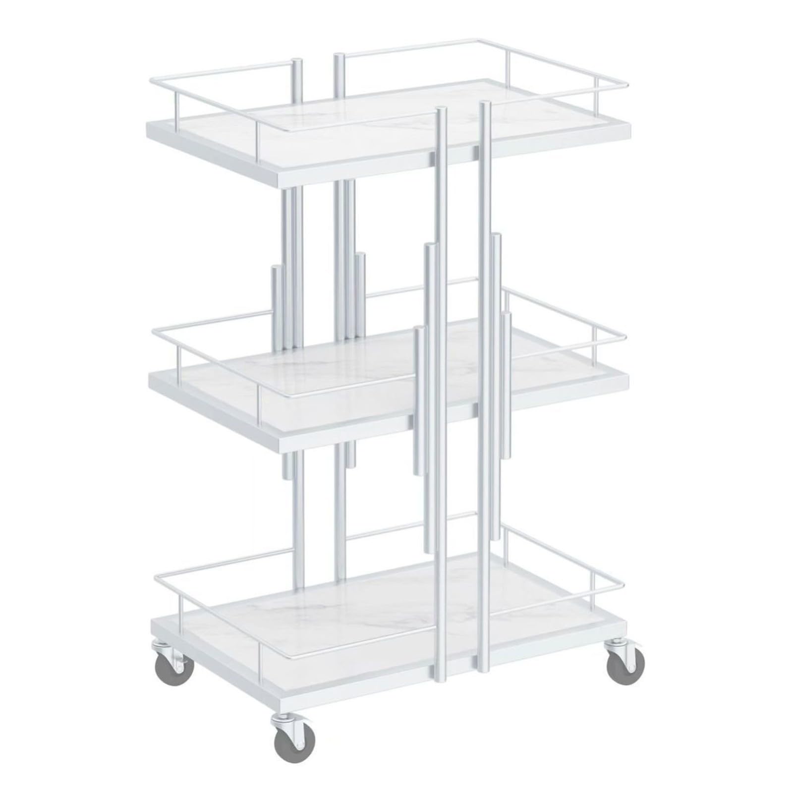 Carrello da bar a 3 livelli con piano del tavolo, carrello multiuso su ruote, per parrucchieri, ciglia, spa, tatuaggi, manicure, trattamenti per il viso, carrello medico per salone di bellezza