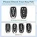 PIFOOG Key Fob Cover Fit for Chevy 5 Button Car Keys Case Shell Keychain Accessories for Malibu Equinox Blazer Traverse Camaro Cruze Trax LT Trailblazer Spark Key Protector Silicone Black Red 2 Pack