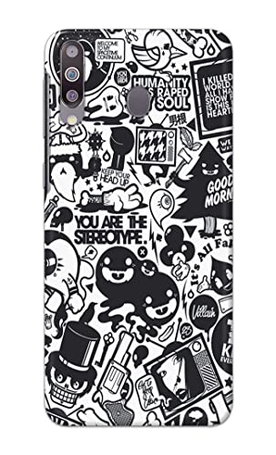 Image of Printed Hard Back Cover Case for Samsung Galaxy M30 Back Cover (Mixed Cartoon) -702