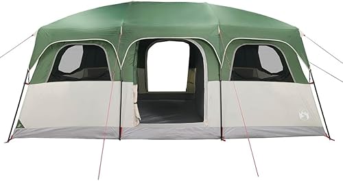 Miniatura 6 de YAFF Cabina de tienda familiar para 10 personas verde impermeable, artículos deportivos, recreación al aire libre, camping y senderismo, tiendas de