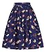 50's Swing Retro Pleated Skirt Bubble Style Size S CL010401-5
