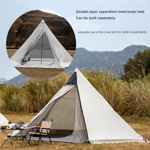 Carpa de Campaña Dome para 2-3 Personas, 4 Estaciones, Impermeable, Ultraligera miniatura 3