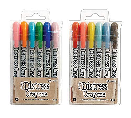Ranger Tim Holtz 12 Distress Crayons SET #4 & SET #5
