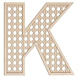 She Love Large Boho Wooden Rattan Letters 12 inch for Nursery Decor Wood Letter K Wall Decors for Baby Girl Boy Bedroom Home Rustic Name Sign Birthday Wedding Decorative letters