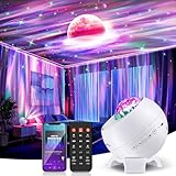 PIKOY Galaxy Projector Star Projector, 164 Modes Moon Galaxy Light, 15 White Noise+Bluetooth Northern Lights Mood Lighting, Remote Aurora Projector, Star Projector Night Light Kids Gifts