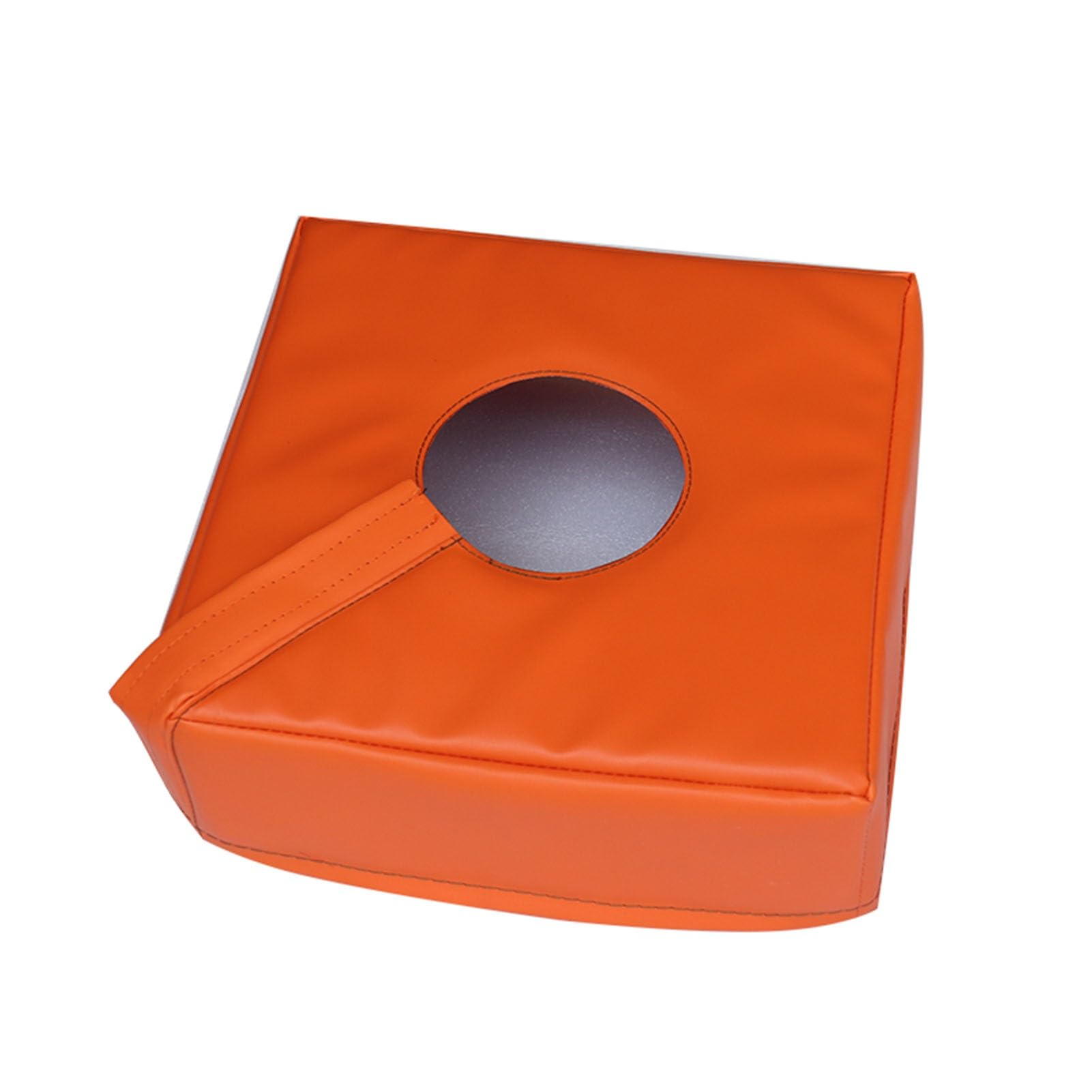 XPLKQXE Cubierta Protectora para La Base De La Canasta De Baloncesto, Base Tubular Cuadrada/Redonda para Farola, Acolchado De Seguridad Suave para La Base(Orange-Square,20x20x15cm)