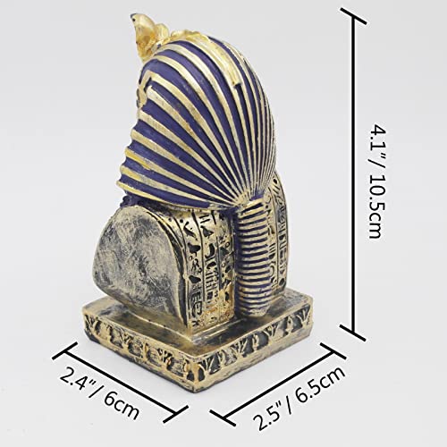 Image of Aquarium Egyptian Pharaoh Fish Tank Decorations Ancient Egypt Reptile Turtle Lizard Spider Tanks Terrarium Decor Ornament Pet Gold