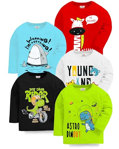 Image of Kuchipoo Baby Boy Regular Fit Cotton T-Shirts
