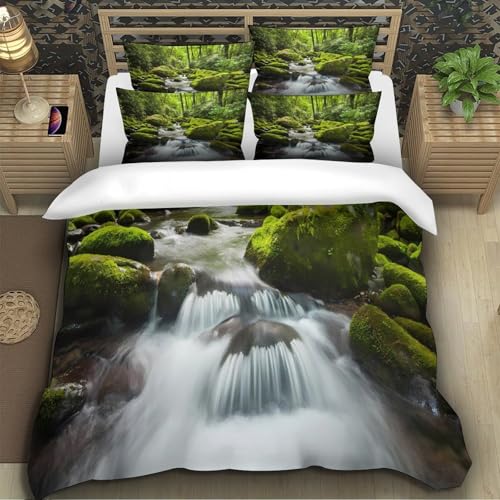 Housse de couette effet 3D forestier en microfibre ultra douce - 5