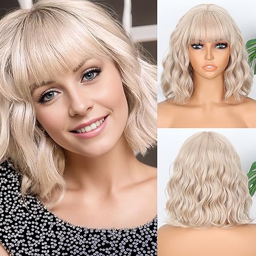 Perruque blonde courte ondulée idéale pour sublimer votre style estival