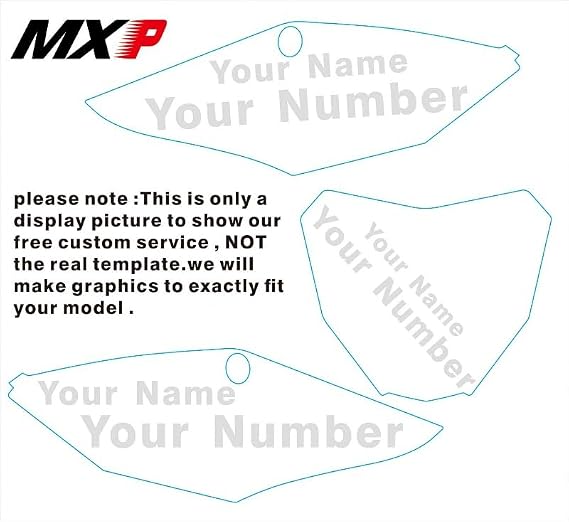 MXP Motorcycle Team Graphic Backgrounds Decal Sticker Kits Compatible with YAMAHA RAPTOR 700R 2006 2007 2008 2009 2010 2011 2012