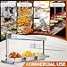 Winado 36 inch Food Heating Lamp, 1000W Commercial Food Heat Lamp, Hanging & Freestanding Stainless Steel Infrared Strip Heater, Food Warming Lamp Restaurant Equipment for Restaurant Kitchen Cafeteria