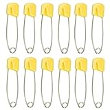 LEFV Diaper Pins 2.1inch Cloth Nappy Safety Pins,Pack of 100 (Yellow)