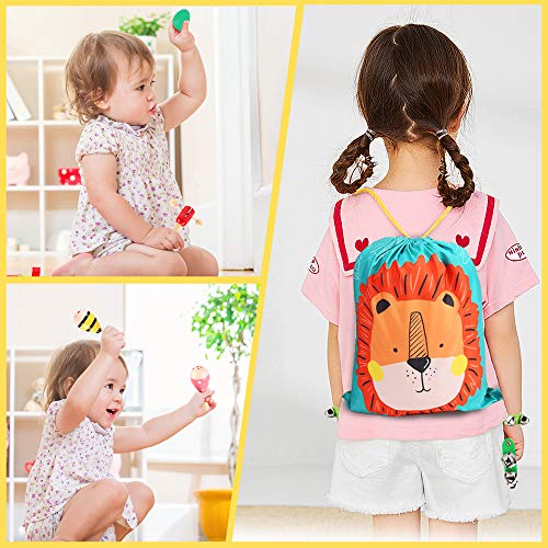 Kids Wooden Musical Percussion Instruments Sets, 23PCS 12 Types Multifunctional Percussion Instruments Toys with Carrying Bag Preschool Education Learning Musical Gifts for Toddlers Boys Girls