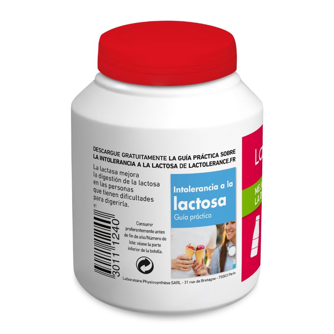 LACTOLERANCE 9000 Lactasa 9000 FCC, Enzimas Digestivas, 144 Cápsulas | Adecuado para la intolerancia a la lactosa. Mejora la digestión. Toma bajo demanda. Protección 1h. Sin aditivos.