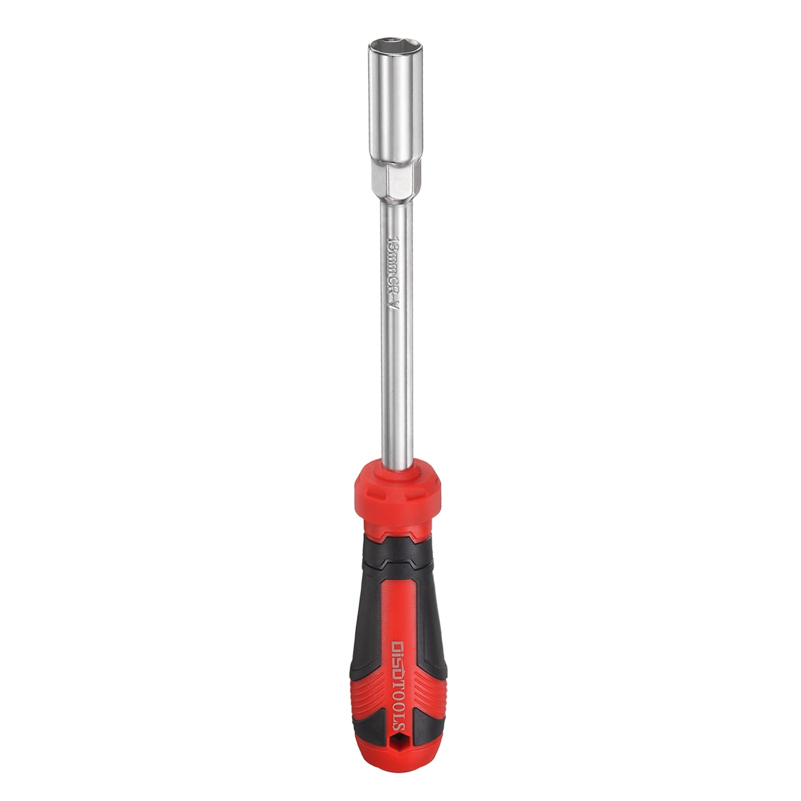 sourcing map Metric Nut Driver 13mm CR-V Non-Magnetic Tip Hollow Shafts Hex Socket Screwdriver with Anti-Slip Handle for Automobile Repair Bit Driver