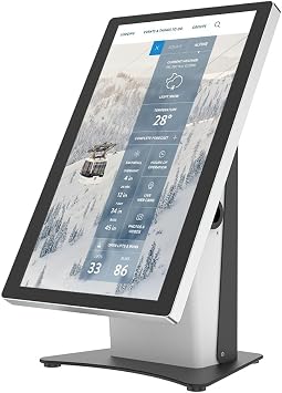 Kiosk VESA Display Stand All Metal for 15.6 inch Screen Monitor - BSC804BW