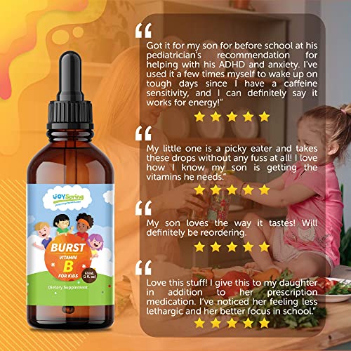 Burst B Complex for Kids Organic Vitamin B Complex Liquid Kids B