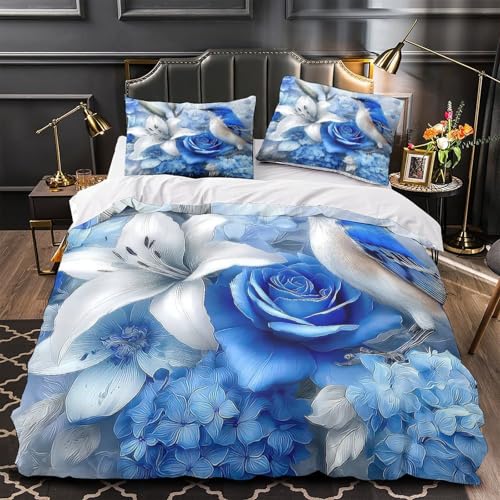 Parure de lit oiseau bleu 3D cocon de douceur pour garçon - 2