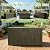 NBYSGO Oudoor Storage Deck Boxes Waterproof, Waterproof and UV Resistant Outdoor Storage Box Lockable Lid for Delivery Box, Indoor, Garden Tools, Pool Supplies, Patio (Grey, 110 Gallon)