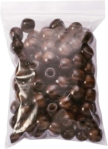 Miniatura 9 de Juego de 50 cuentas espaciadoras de madera natural sin terminar, sin plomo, 0.472in (0,47 pulgadas), bolas redondas de madera sueltas para