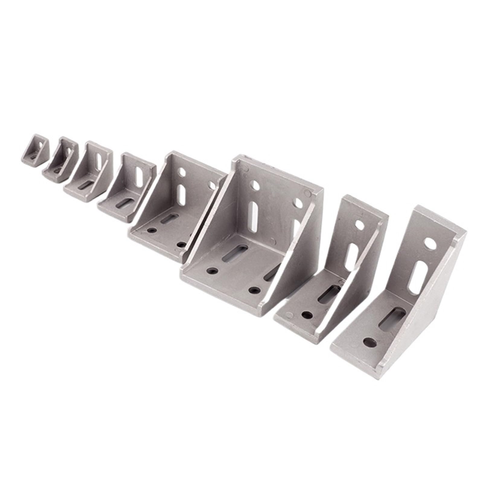 Ghhzml 4080 4Pcs Aluminium Profile Brackets Aluminum 2020 Corner Bracket Fitting 2028 2040 3030 4040 Angle For Connector Profile(4080 4Pcs)