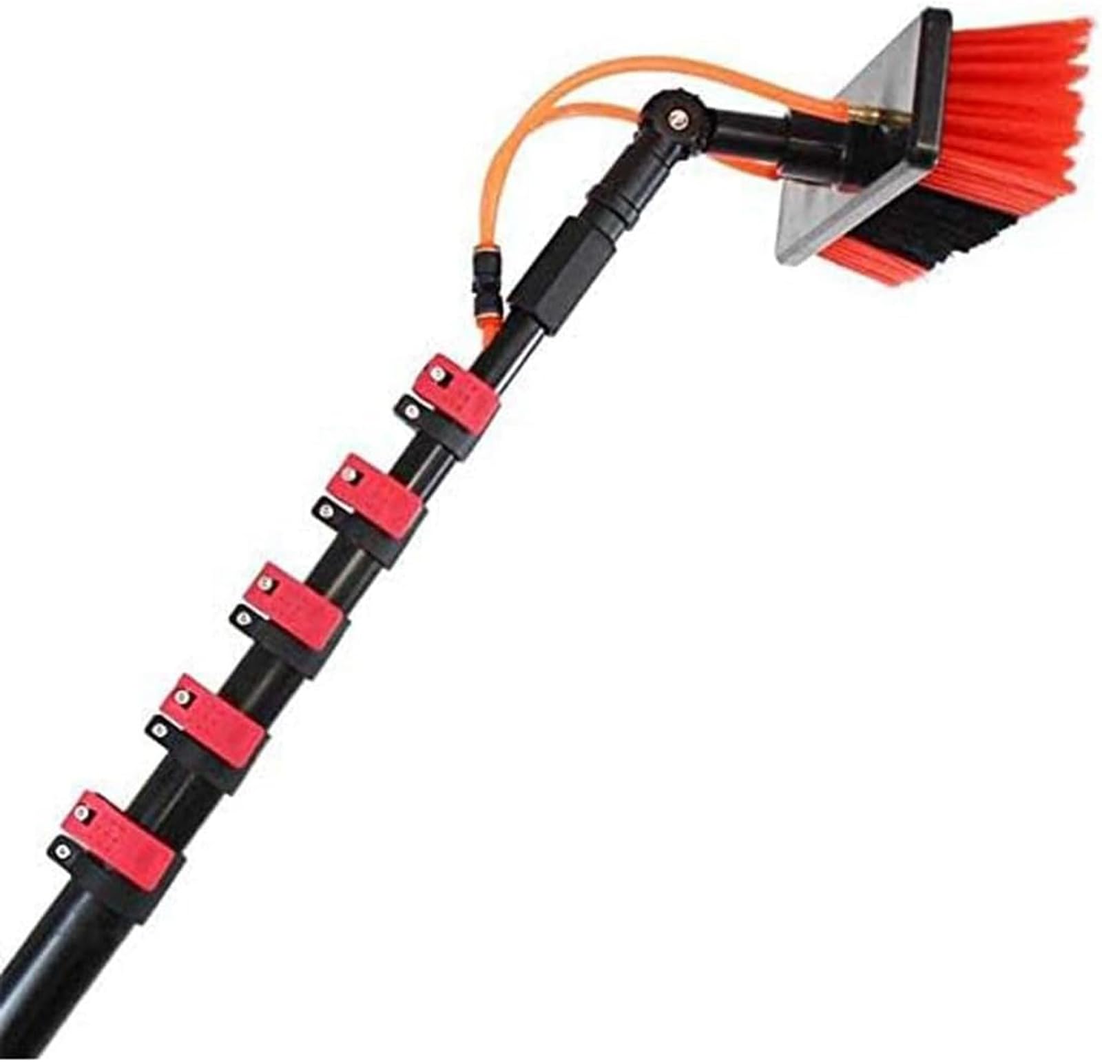 OLSKFUH 29Ft Hydraulic Pole Kit - Outdoor Window Cleaner & Solar Panel Cleaning System - High Reach Glass Scrubber Brush Tool For Effective Cleaning Solutions,size_name-23ft/7.2m/35cm