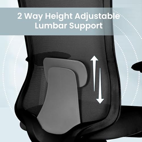 Image of ASTRIDE Erizo Ergonomic Office Chair for Work | Smart 3 Position Multilock Mechanism | 4D Soft Armrest | Adjustable Headrest & Lumbar Support | 3 Years Warranty | Heavy Duty Metal Base [Black-Grey]