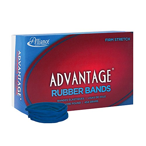 Alliance Rubber 54325 Advantage Rubber Bands Size #32, 1 Lb Box Contains Approx. 675 Bands (3" X 1/8", Blue) #TOP1