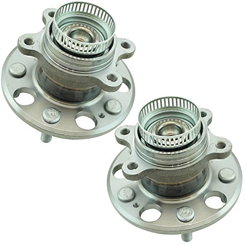 Image of TRQ Rear Left and Right Wheel Bearing and Hub Assembly Set 2 Piece Compatible with 2007-2010 Hyundai Elantra 2011-2012, Touring SE 2011-2012 Elantra Touring GLS