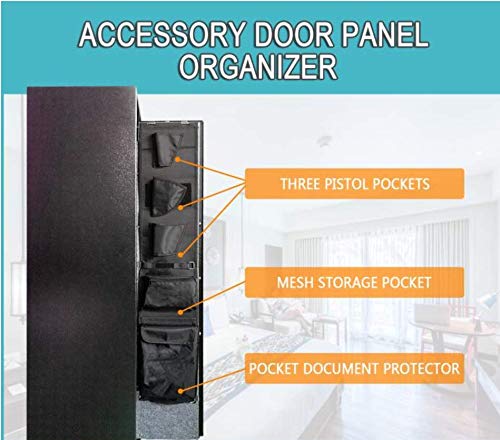 Image of Gun Safe Organizer, Rifle Safe Door Panel Organizer Compatible with BBRKIN Stack-on Liberty Sports Afield Langger KAER BARSKA Rifle Safe Etc - for Holding Pistols and Documents,