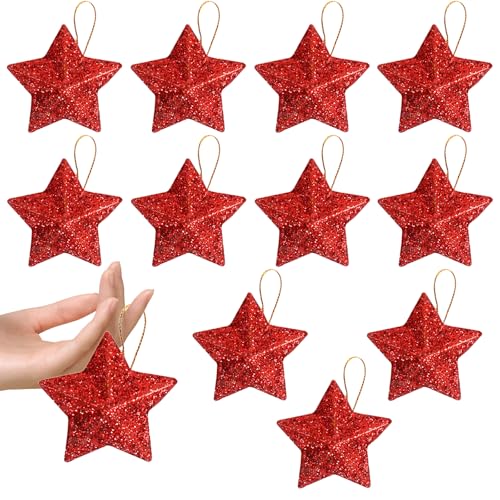 12 Sterne Weihnachtsbaum,Weihnachtsbaum Stern...