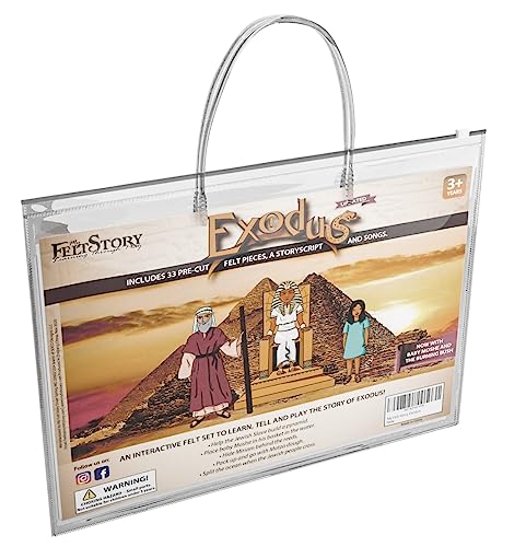 My Felt Story, Exodus, Pesach Passover Felt Set, 33 Precut Felt Pieces, Story of Baby Moses & Pharoah.