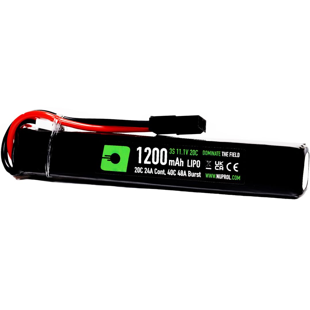 NUPROL Power - 11.1v LiPo 1200mAh 3S Mini Tamiya [Rate 20C @ 24A] [Burst 40C @ 48A] - Stick