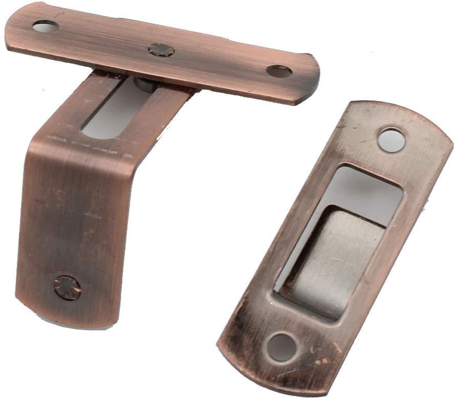 Screen Door Lock Hook Clamshell Door Lock Bathroom barn Door Lock and Latch Garage Door Window Cover Hook and Eye Lock