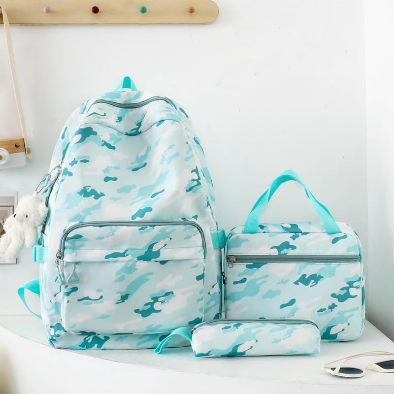 Mochila con múltiples compartimentos adorables de tres piezas con estuche 2