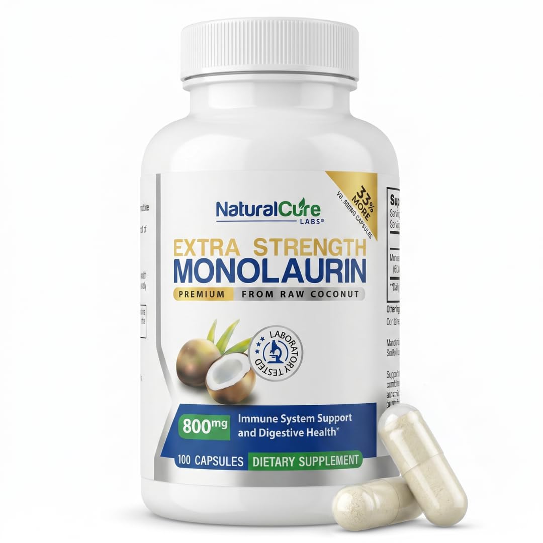 Natural Cure Labs Extra Strength Monolaurin 800mg