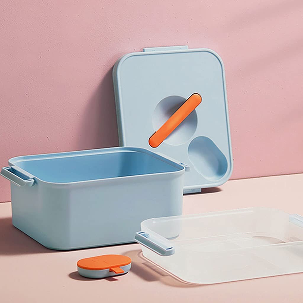 Botiquin Caja médica Caja de primeros auxilios con caja de contenedor de caja de píldoras Portátil Caja de almacenamiento de plástico Portátil Kit de primeros auxilios Caja de medicina 11.22 pulgadas
