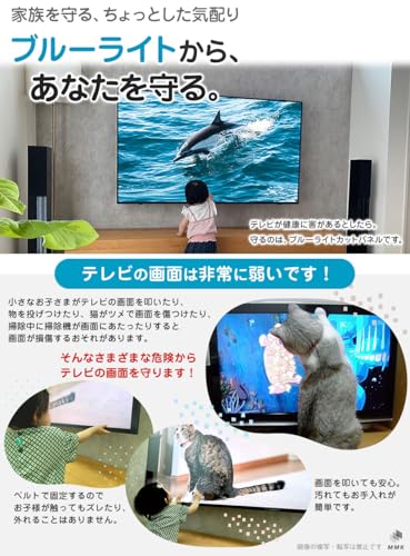 undefined MMK ブルーライトカット 液晶テレビ保護パネル 40インチ 対応 固定ベルト付 40MBL5 の商品画像 1