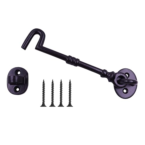 The Metal Magician Cast Iron Cabin Eye Hook Latch for