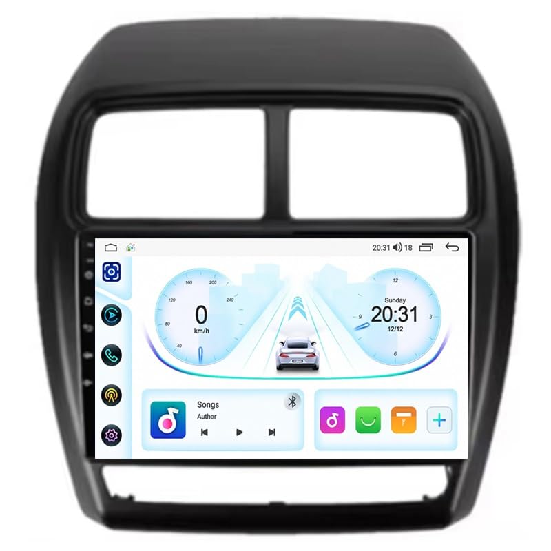 Navegador GPS para Mitsubishi ASX ideal para viajes familiares con pantalla de 9 pulgadas