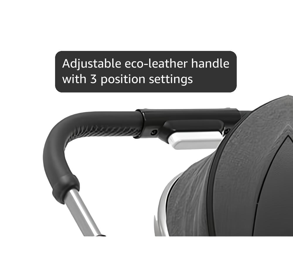 Chicco Best Friend Pro Stroller with Bumper Bar, Pram for 0-3 years New Born / Baby / Toddler / Kid (Boy,Girl), Reversible Seat, Wheels with Shock Absorbers, Extra Compact, Sturdy and Premium Finish, Adjustable Parent Handle, 5-Point Safety Harness, (Upto 15 Kgs, Pirate Black)