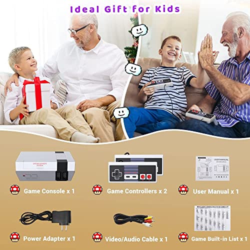 Sfabf Classic Edition Mini Retro Game Console,Av Output Plug & Play Classic Mini Video Games, Built-In 620 Games With 2 Classic Controllers, Birthday Gifts Choice For Children/Adults #TOP7