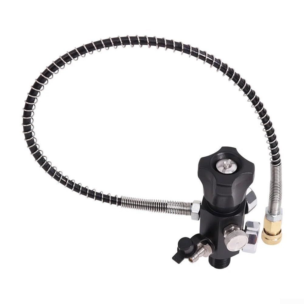 Adaptador Llenado Buceo 18mm G5/8 7/8 Doble Manómetro