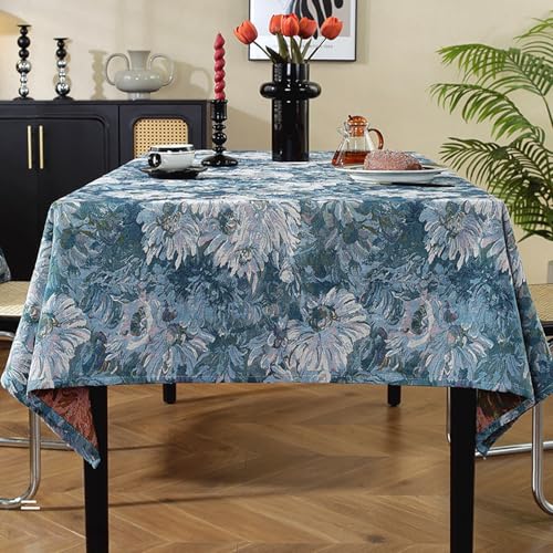 Nappe de table lavable verte 100x160cm pour en finir avec les taches de graisse