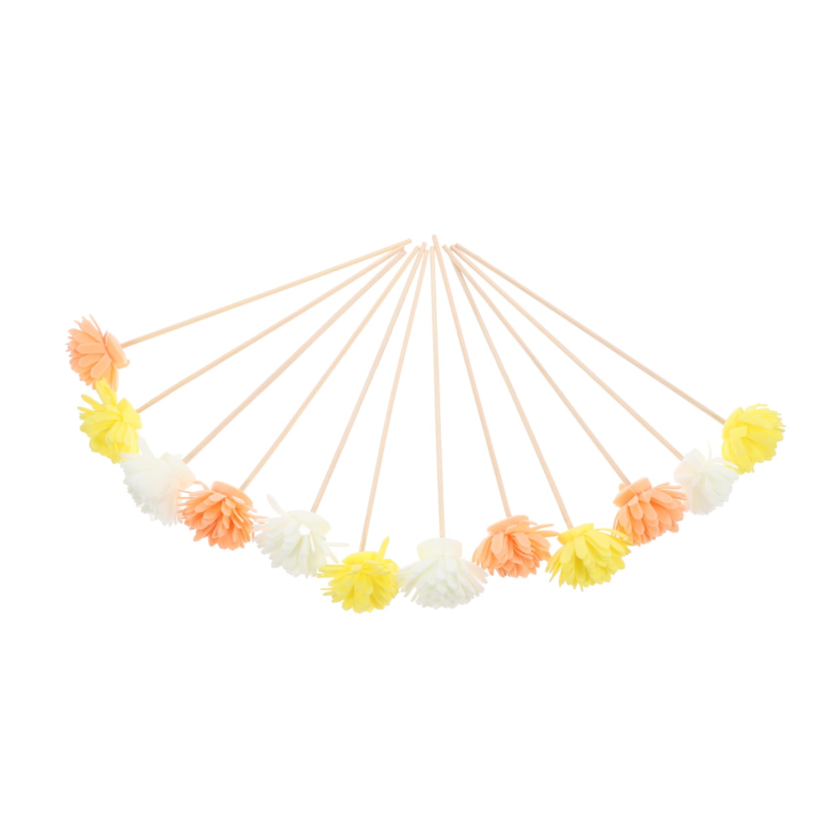 FOMIYES 12pcs Flower Diffuser Sticks Flameless Diffuser Realistic Decorative Flowers Safe and Prolonged Scent Release for Home Fragrance