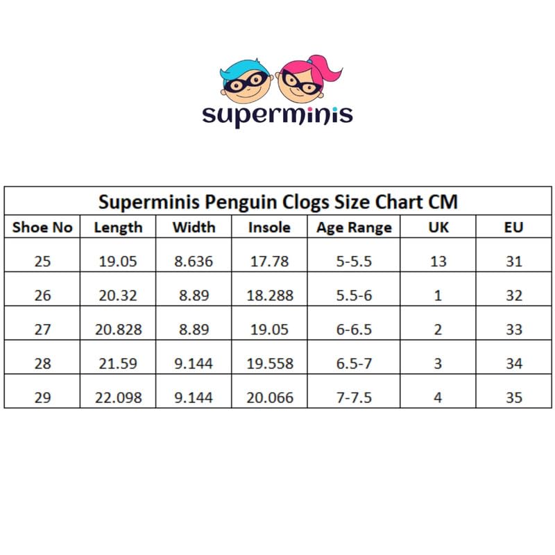 superminis Penguin Design Slingback Clog Shoes for Kids | Indoor & Outdoor Clog Sandals for Boys & Girls 7 51whQe